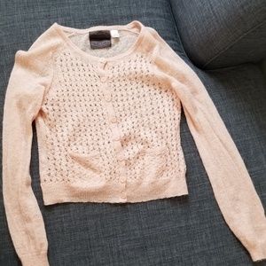 Anthropologie Guinevere pointelle cardigan